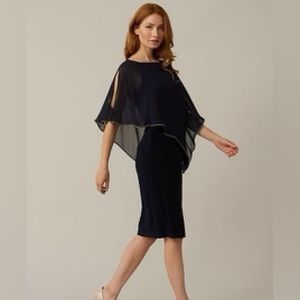 Joseph Ribkoff Chiffon Overlay Dress Style 223762